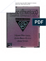 11) Mintzberg, Henry Quinn, James Brian Voyer, John. (1997) - Capítulo 3 en El Proceso Estratégico Conceptos Contextos y Casos. México Pearson, pp.74-87 PDF