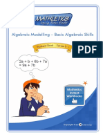 Algebraic Modelling - Basic Algebraic Skills: 2a + B + 6b + 7a 9a + 7b