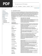 OpenFoam Solvers List