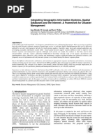 Integrating Geographic Information Systems, Spatial Databases and The Internet - A Framework For Disaster Management