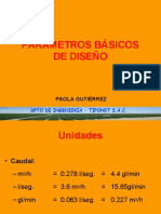 PARÁMETROS DE DISEÑO-Paola Junio 2006