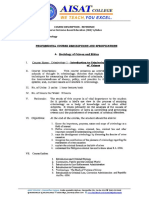 Course Description - Reference: AISAT COLLEGE - Dasmariñas Campus