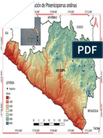 Mapa Phoenicoparrus Andinus