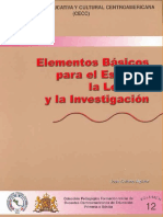 Elementos Basicos para El Estudio La Lectura y La Investigacion PDF