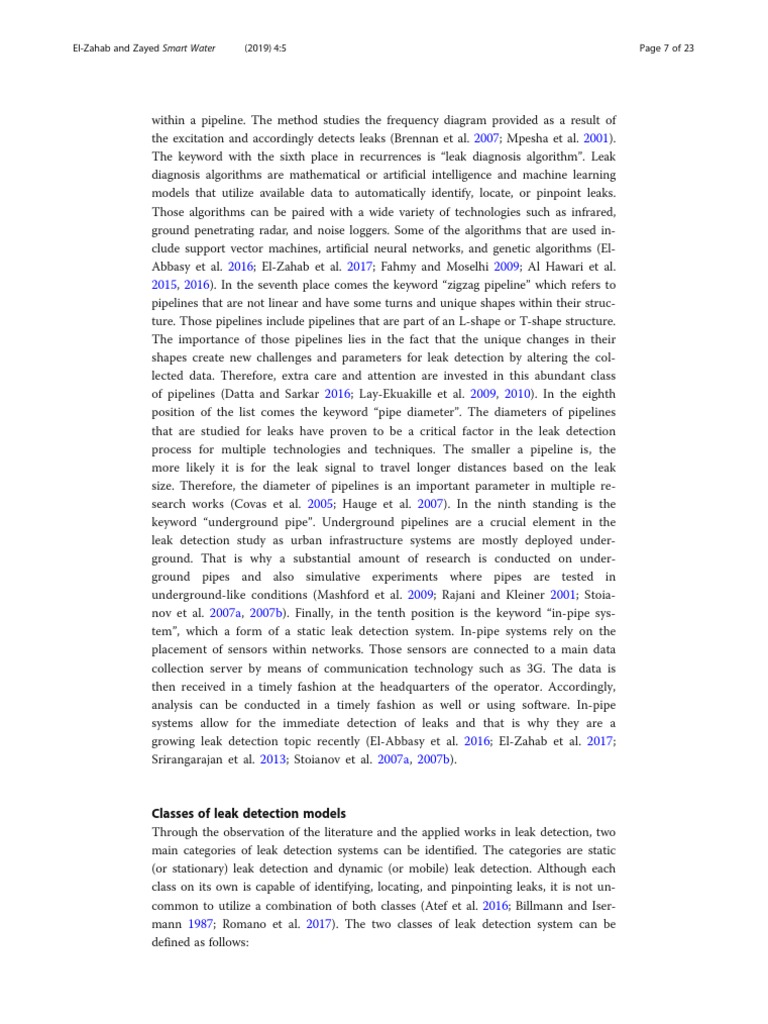 Key Factors and Classes of Leak Detection Systems in Pipelines Based on