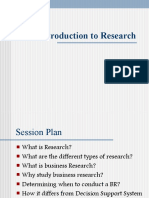 Introduction To Research