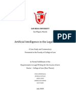 Artificial Intelligence in The Legal Profession: San Miguel, Manila