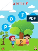La Letra P Material de Aprendizaje Imprenta PDF