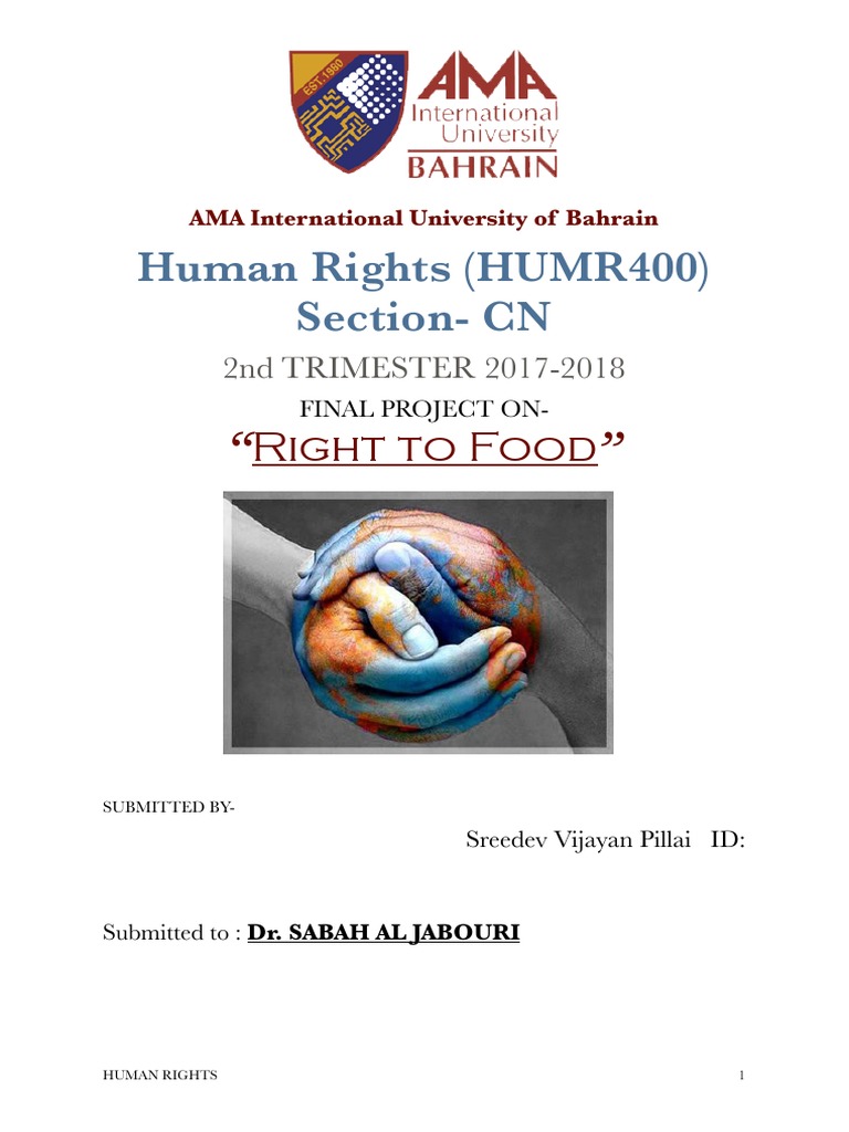 Human Rights (Humr400) | PDF | Foods | Policy