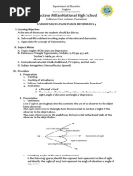 Luciano Millan National High School: A Semi-Detailed Lesson Plan in Mathematics 9 I. Learning Objectives