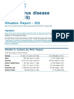 Coronavirus Disease (COVID-19) : Situation Report - 202