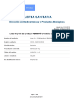 2 - Alerta No - #029-2019 - Lotes 05 y 035 Del Producto FENNYN® (Fenitoína Tabletas 100 MG)