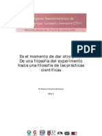 Quesada (2006) - de Una Filosofía Del Experimento Hacia Una Filosofía de Las Prácticas Científicas