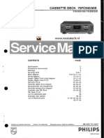 Philips 70fc930 Cassette Deck Service Manual (Indexed)