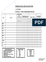 Esquema Anual Del Plan Lector