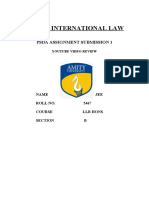 Public International Law: Psda Assignment Submission 1