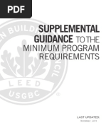 Supplemental Guidance to the MPR