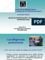 Dr. Alonso Peña - Diligencias - Preliminares