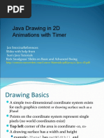 Java Drawing in 2D Animations With Timer