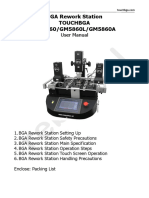 BGA Rework Station Touchbga GM5860/GM5860L/GM5860A: User Manual