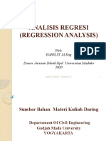 Materi Kuliah Analisa Regresi (Kuliah Daring) - 1
