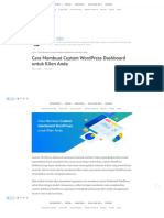 Cara Membuat Custom WordPress Dashboard Untuk Klien Anda