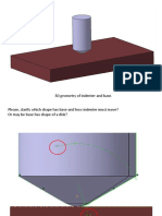 3D Geometry of Indenter and Base