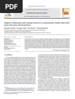 Adaptive Stabilization and Tracking Control of A Nonholonomic Mobile Robot With