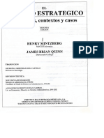 Mintzberg Henry, J. B. y Voyer, J. 1997. El Proceso Estratégico, Conceptos, Contextos y Caso. México Prentice Hall PDF