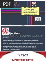 TLE HE - PEAC Streamlining The K 12 Curriculum