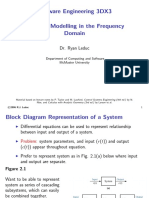 Software Engineering 3DX3 Slides 2: Modelling in The Frequency Domain