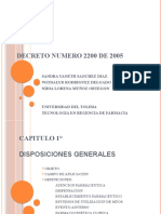 Decreto Numero 2200 de 2005