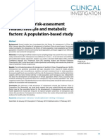 Clinical: Osteoporosis Risk-Assessment Related Lifestyle and Metabolic Factors: A Population-Based Study