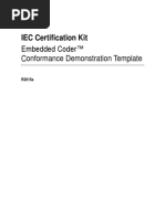 IEC Certification Kit: Embedded Coder™ Conformance Demonstration Template