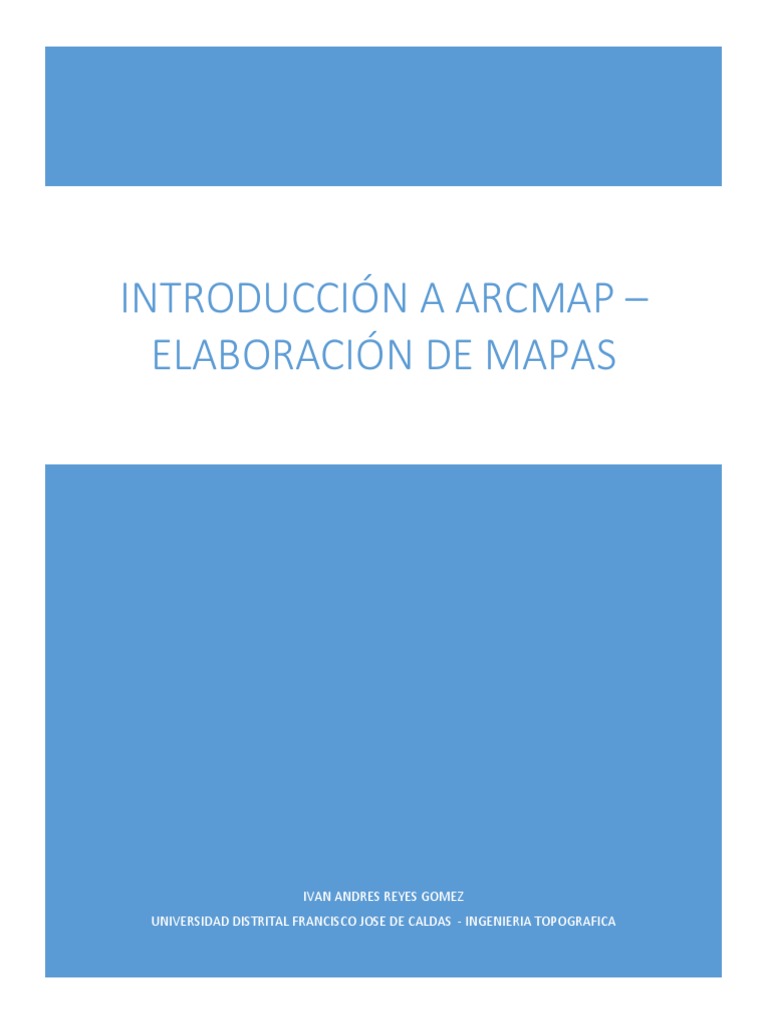 Introducción A ArcMap PDF | PDF | Mapa | Cartografía