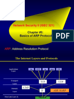 Network Security II (ISEC 321) : Chapter #3: Basics of ARP Protocol