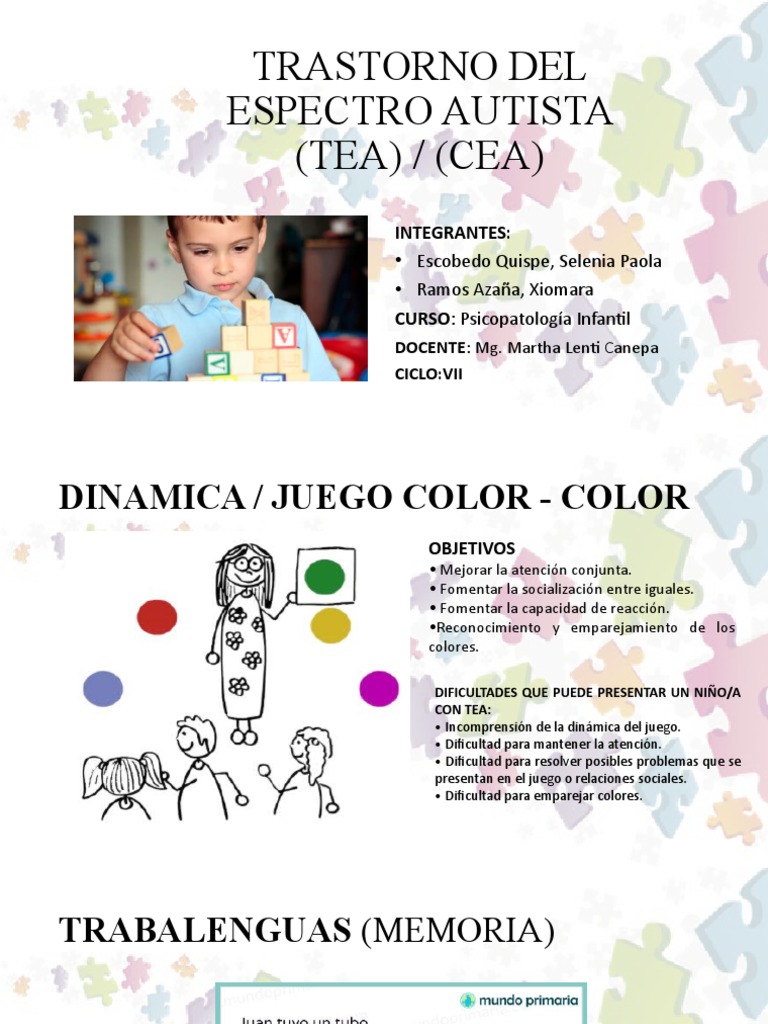 TEA 2019.09.14 Último | PDF | Espectro autista | Desorden hiperactivo y ...
