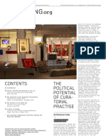 THE Political Potential of Cura-Torial Practise