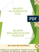 Balance Metalurgico en Excel