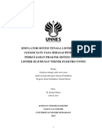 Simulator Sistem Tenaga Listrik Double: Feeder Satu Fasa Sebagai Pendukung