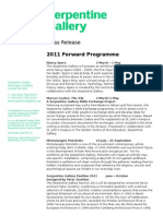 Forward Programme Draft release 19.01.2011 RF edit