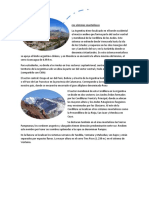 Los principales sistemas montañosos y formas de relieve en la Argentina