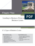 Chapter - 17 Lending To Business Firms and Pricing Business Loans - EMBA