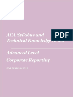 Advanced Level Corporate Reporting