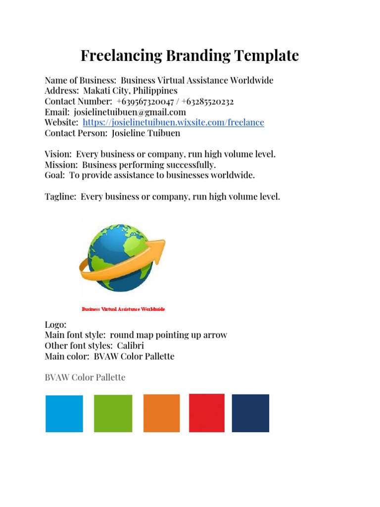 Virtual Assistance Branding Template | PDF