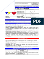 MSDS Alcohol Etilico Industrial PDF