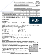 Mathématiques 3è Samedi 18 Avril