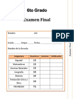6to Grado - Examen Final.pdf