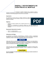 Limpieza General y Revestimiento de Protección Previo Al Montaje PDF