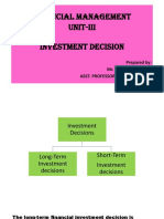 FM unit-III Investment Decisions Online Class